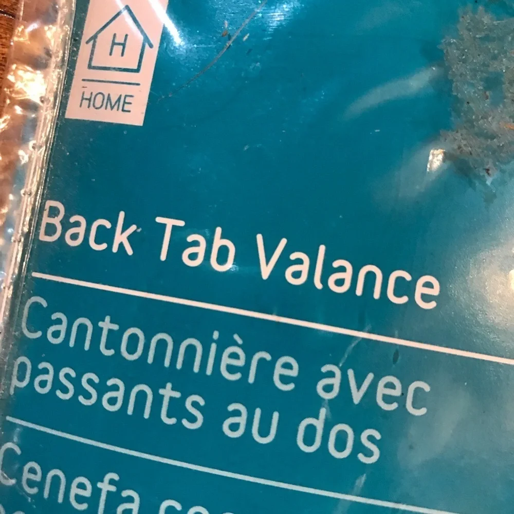 ▪️Back Tab Curtain Valance